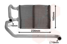 Výměník tepla, vnitřní vytápění VAN WEZEL 13006423