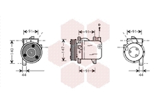 Kompresor, klimatizace VAN WEZEL 1300K002
