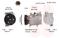 Kompresor, klimatizace VAN WEZEL 1300K259