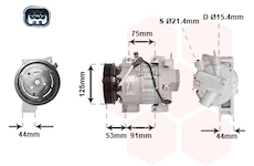Kompresor, klimatizace VAN WEZEL 1300K335