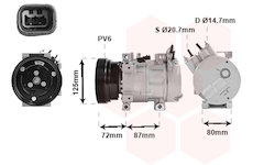 Kompresor, klimatizace VAN WEZEL 1300K429