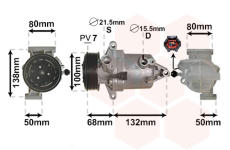 Kompresor, klimatizace VAN WEZEL 1301K703