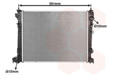 Chladič, chlazení motoru VAN WEZEL 15012704