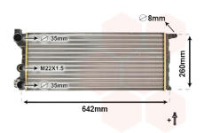 Chladič motora VAN WEZEL 17002074