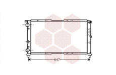 Chladič, chlazení motoru VAN WEZEL 17002142
