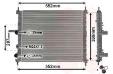 Chladič motora VAN WEZEL 17002182