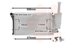 Chladič, chlazení motoru VAN WEZEL 17002291