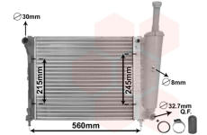 Chladič motora VAN WEZEL 17002345
