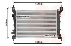 Chladič, chlazení motoru VAN WEZEL 17002358