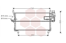 Kondenzátor, klimatizace VAN WEZEL 17005177