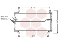 Kondenzátor, klimatizace VAN WEZEL 17005202