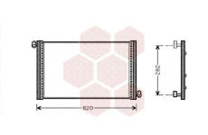 Kondenzátor, klimatizace VAN WEZEL 17005272