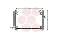 Kondenzátor, klimatizace VAN WEZEL 17005327