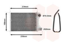 Výměník tepla, vnitřní vytápění VAN WEZEL 17006242
