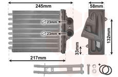Výměník tepla, vnitřní vytápění VAN WEZEL 17006304