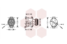 Kompresor, klimatizace VAN WEZEL 1700K103