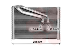 Výparník, klimatizace VAN WEZEL 1700V443
