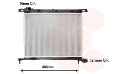 Chladič, chlazení motoru VAN WEZEL 17012721