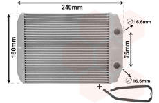 Výměník tepla, vnitřní vytápění VAN WEZEL 17016700