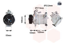 Kompresor klimatizácie VAN WEZEL 1701K708