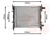 Chladič, chlazení motoru VAN WEZEL 18002257