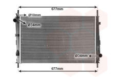 Chladič, chlazení motoru VAN WEZEL 18002335