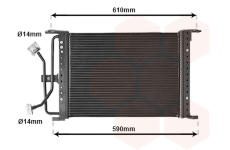 Kondenzátor, klimatizace VAN WEZEL 18005258