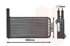 Výměník tepla, vnitřní vytápění VAN WEZEL 18006154