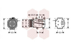 Kompresor, klimatizace VAN WEZEL 1800K082