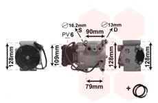 Kompresor, klimatizace VAN WEZEL 1800K105