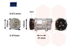 Kompresor, klimatizace VAN WEZEL 1800K267