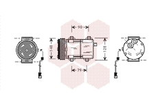 Kompresor, klimatizace VAN WEZEL 1800K277