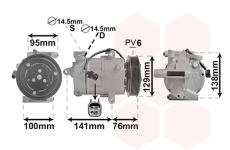 Kompresor, klimatizace VAN WEZEL 1800K417