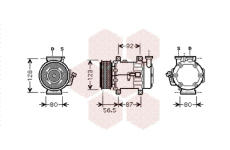 Kompresor, klimatizace VAN WEZEL 1800K432