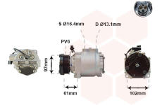 Kompresor, klimatizace VAN WEZEL 1800K436