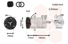 Kompresor, klimatizace VAN WEZEL 1800K469