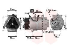 Kompresor, klimatizace VAN WEZEL 1800K497