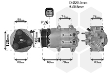 Kompresor, klimatizace VAN WEZEL 1800K571