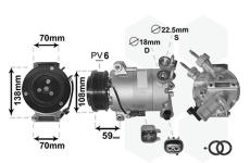 Kompresor, klimatizace VAN WEZEL 1800K586