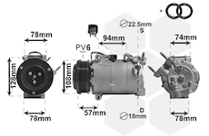 Kompresor, klimatizace VAN WEZEL 1800K587