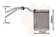 Výměník tepla, vnitřní vytápění VAN WEZEL 18016700
