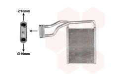 Výměník tepla, vnitřní vytápění VAN WEZEL 18016708