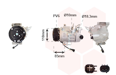 Kompresor, klimatizace VAN WEZEL 1801K721