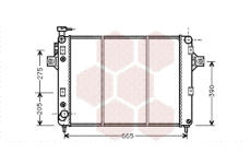 Chladič, chlazení motoru VAN WEZEL 21002017