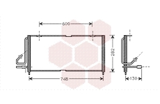 Kondenzátor, klimatizace VAN WEZEL 21005027