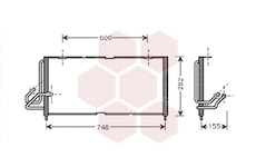 Kondenzátor, klimatizace VAN WEZEL 21005028