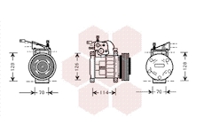 Kompresor, klimatizace VAN WEZEL 2100K034