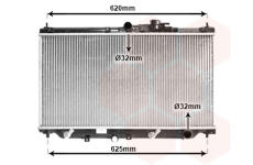 Chladič, chlazení motoru VAN WEZEL 25002011