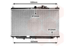 Chladič, chlazení motoru VAN WEZEL 25002016