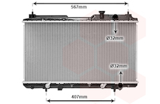 Chladič, chlazení motoru VAN WEZEL 25002104